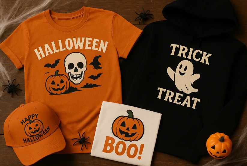 Halloween DTF Prints for Hoodies, Bags, and Beyond